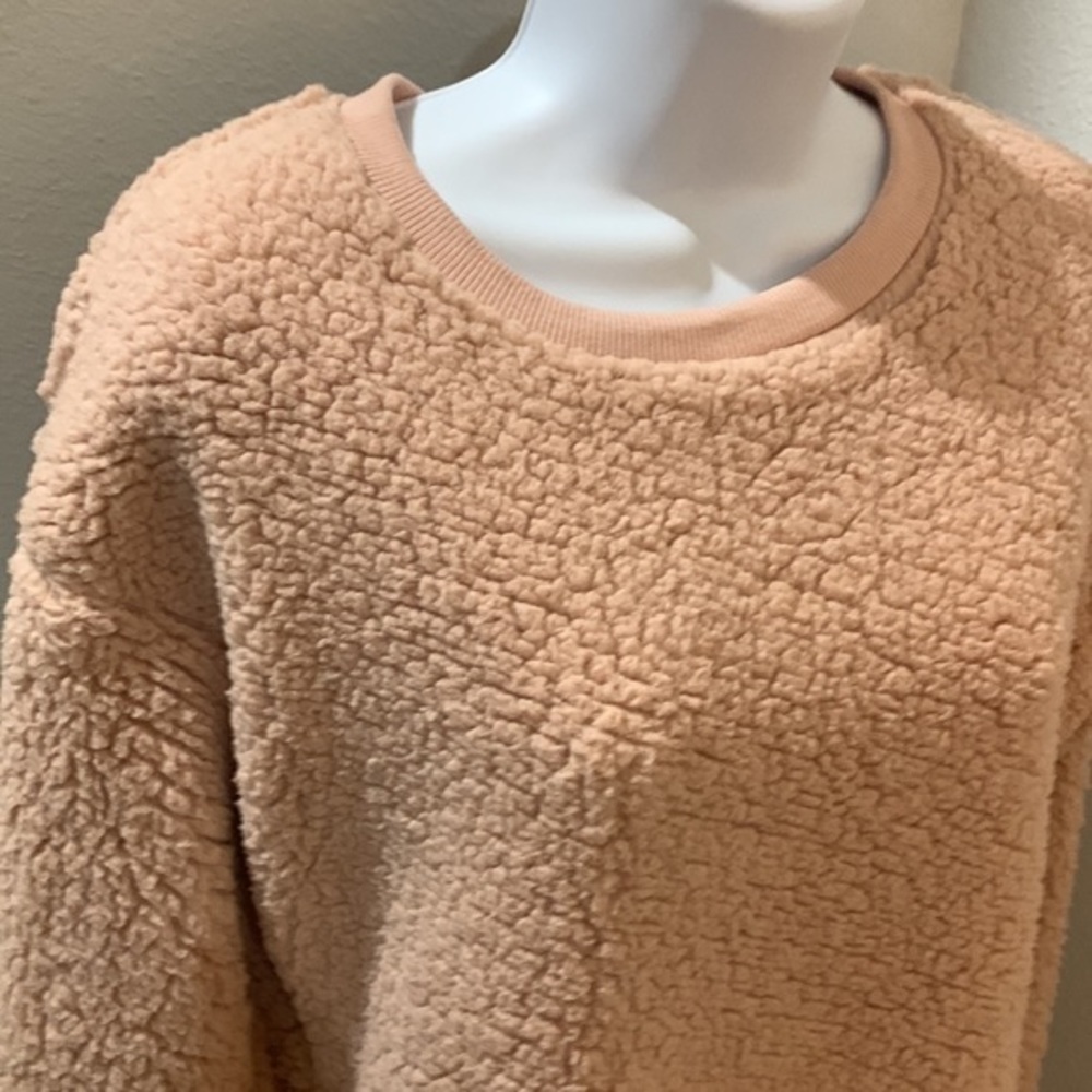 Love Cozy Sweater Dress Size Med Mini Women Pinkish Tan - Picture 3 of 9